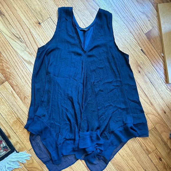 Simply Vera Vera Wang Midnight Blue Tank Top - Picture 1 of 5